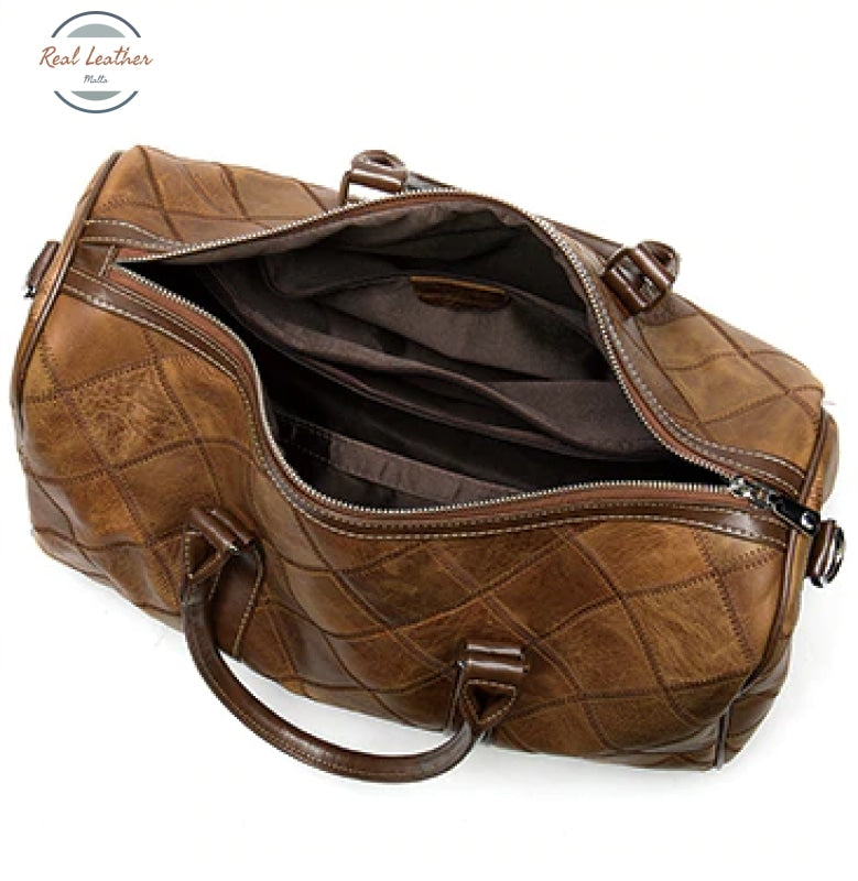 Leather Duffle Bag Men