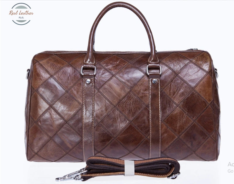 Leather Duffle Bag Men