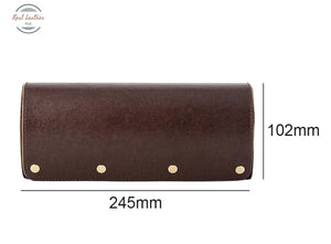 Portable 3 Slots Travel Watch Storage Leather Case