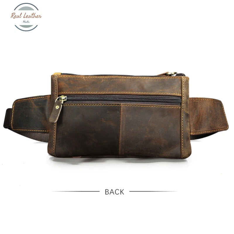 Real Leather Mens Casual Waist Pack