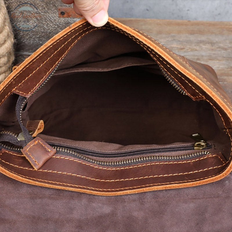 Retro Cowhide Backpack