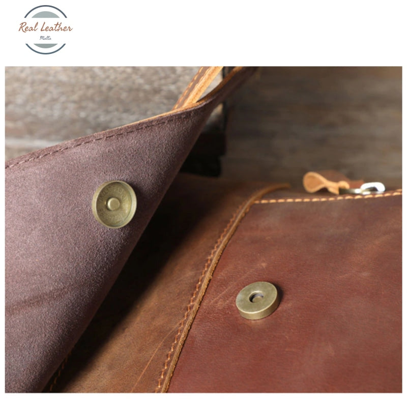 Retro Cowhide Backpack