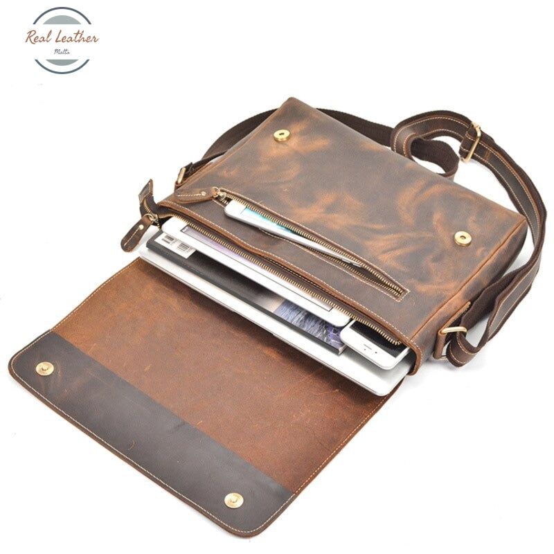 Retro Leather Men Messenger Bag Bags