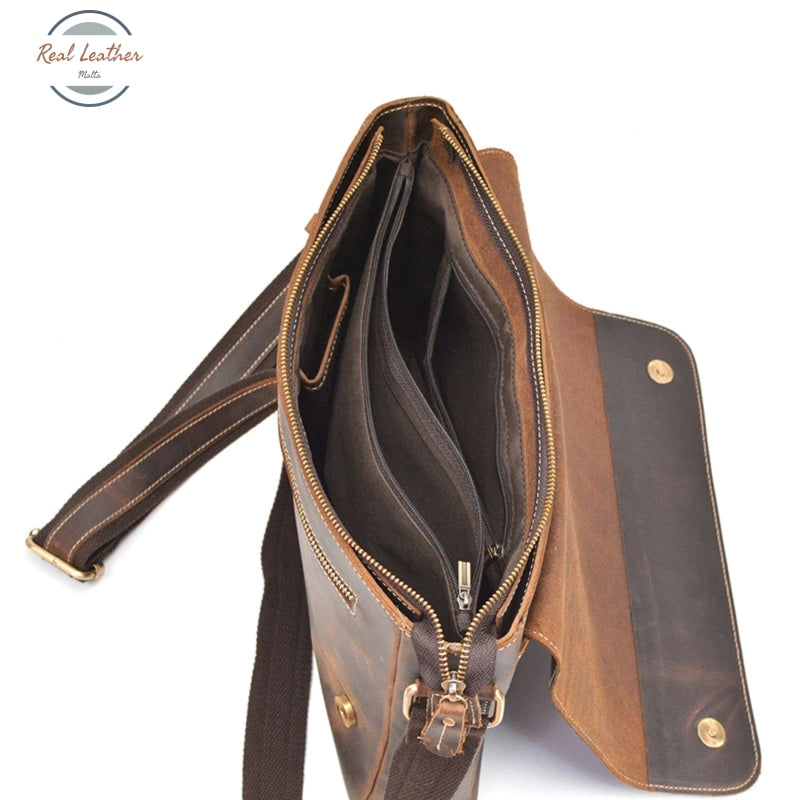 Retro Leather Men Messenger Bag Bags