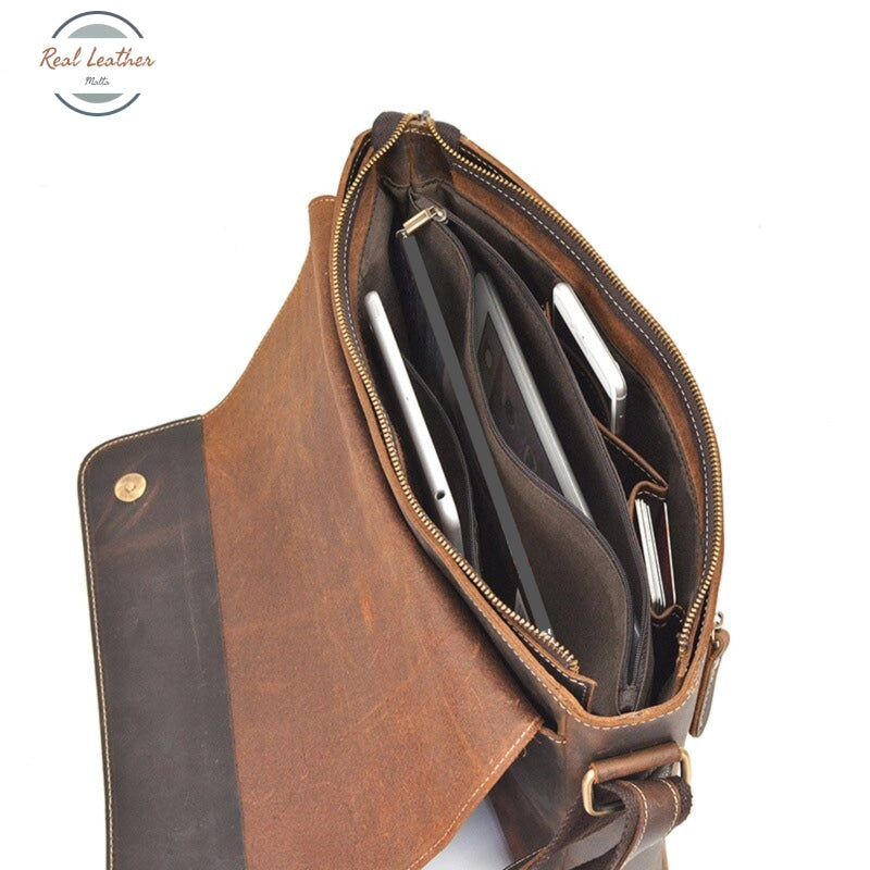 Retro Leather Men Messenger Bag Bags