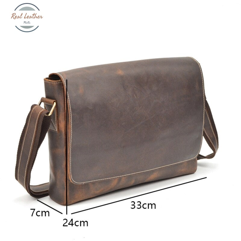 Retro Leather Men Messenger Bag Bags