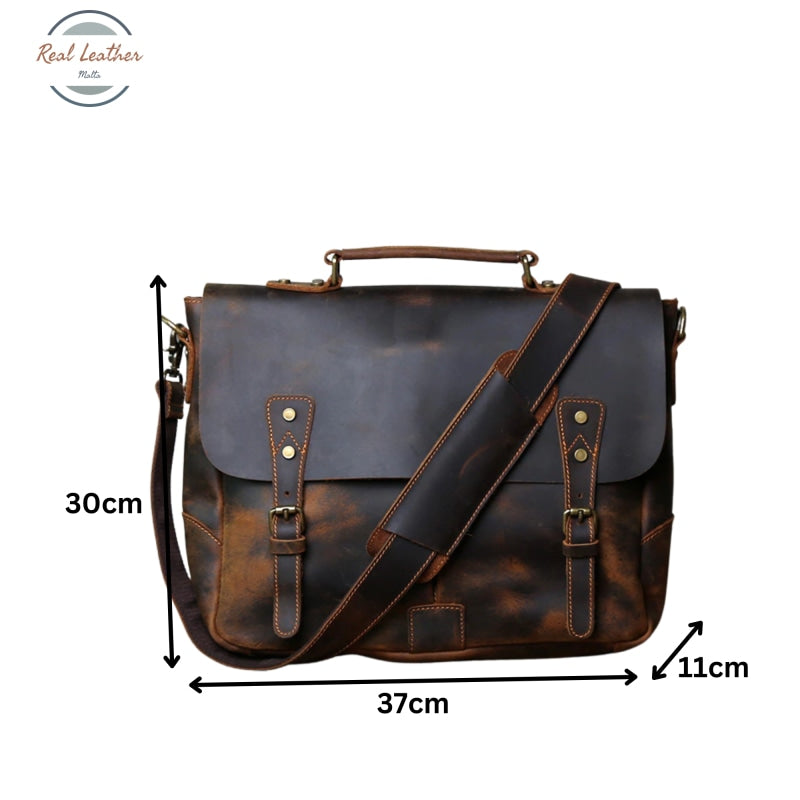 Retro Leather Mens Casual Briefcase Bags