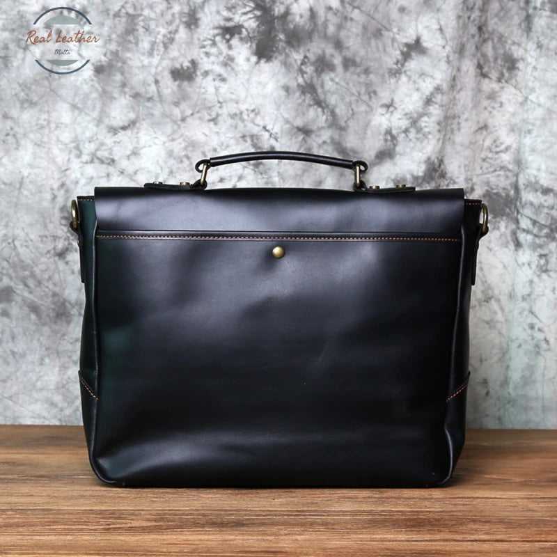 Retro Leather Mens Casual Briefcase Bags