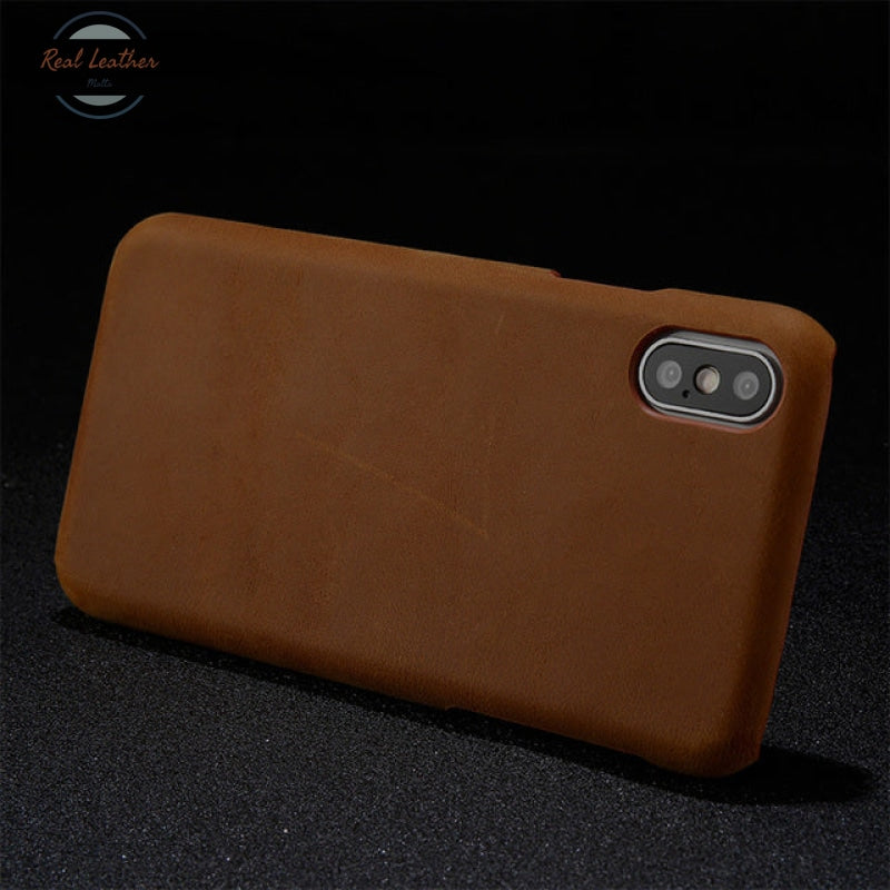 Retro Luxe Echt Pull-Up Leer Telefoon Case Voor Iphone X 13 Pro Max 12 Mini 11 Max Xr Xs 5S Se 2020