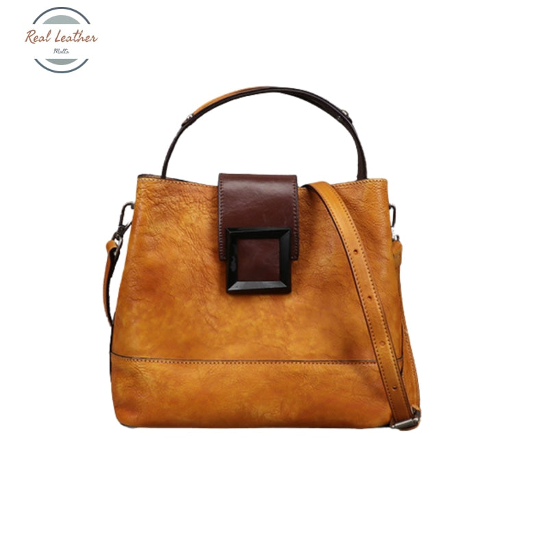 Retro Leather Women Shoulder Bag