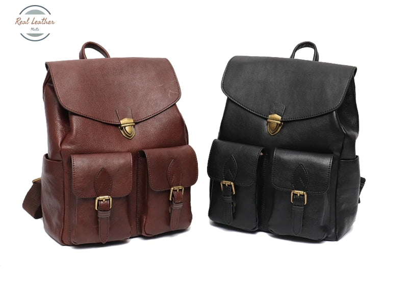Sc Vrouwen Echt Lederen Grote Rugzakken Purse Vintage Multi Pockets School Schoudertassen Casual