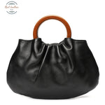 Top Handle Leather Shoulder Bag