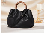 Top Handle Leather Shoulder Bag