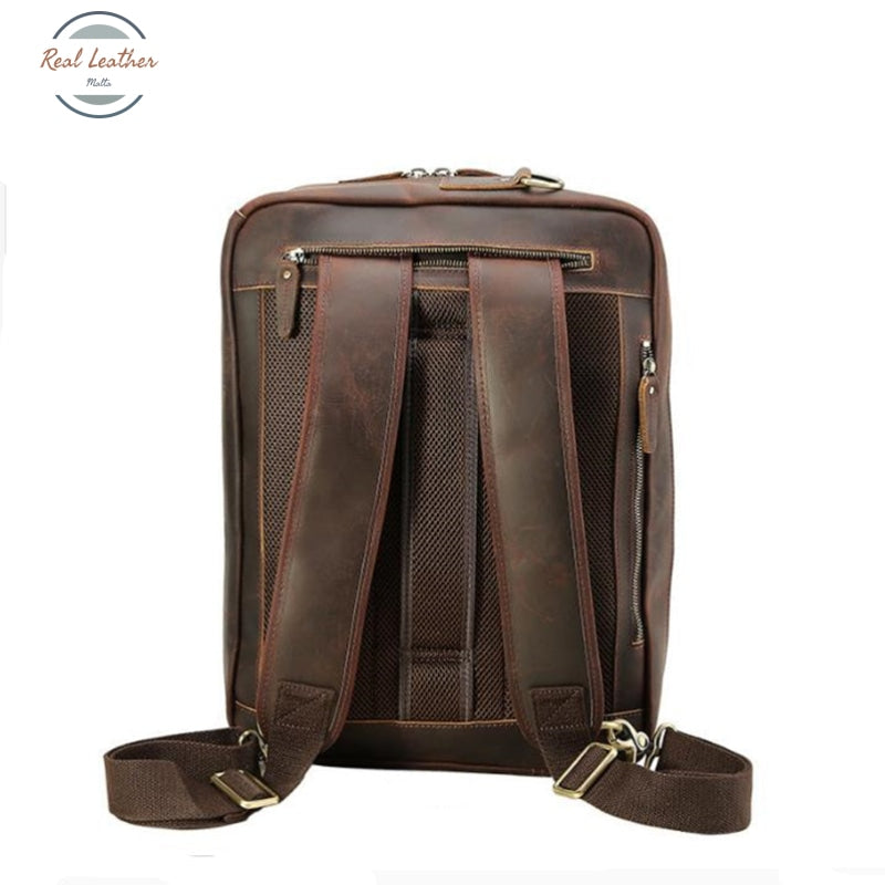 Two Way Leather Large Capacity Briefcase