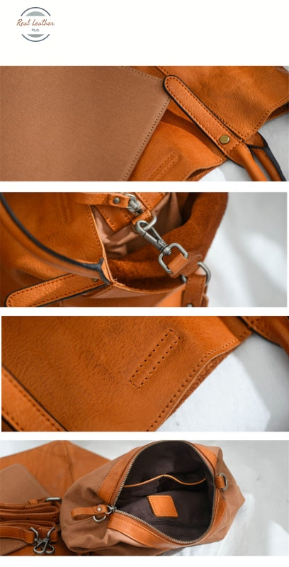 Two Way Leather Tote Bag