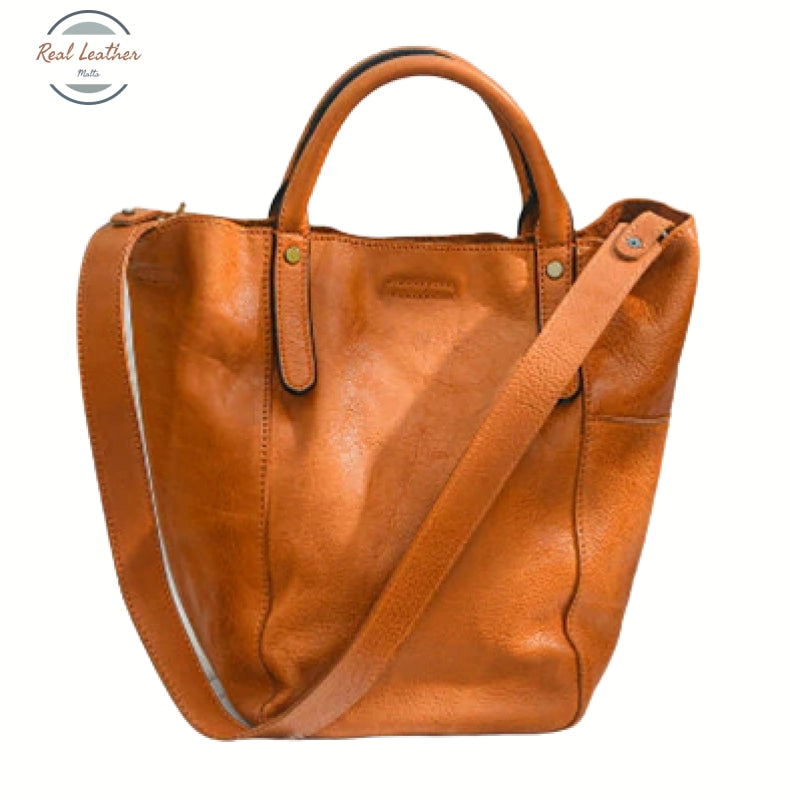 Two Way Leather Tote Bag