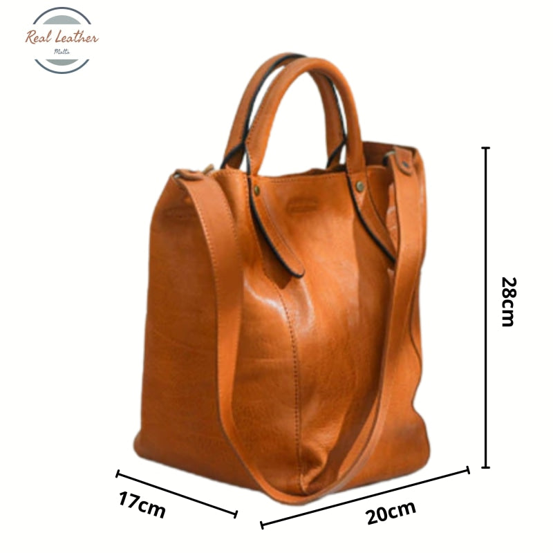 Two Way Leather Tote Bag