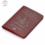 Uk - Genuine Leather Passport Cover Covers