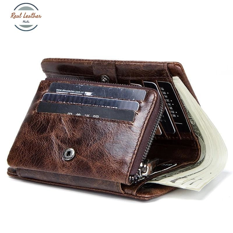 Unique Genuine Leather Mens Wallet Wallets
