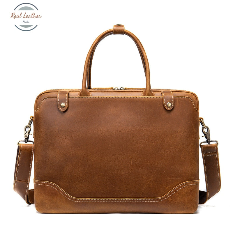 Vintage Brown Leather Briefcase Briefcases