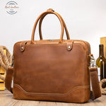 Vintage Brown Leather Briefcase Briefcases