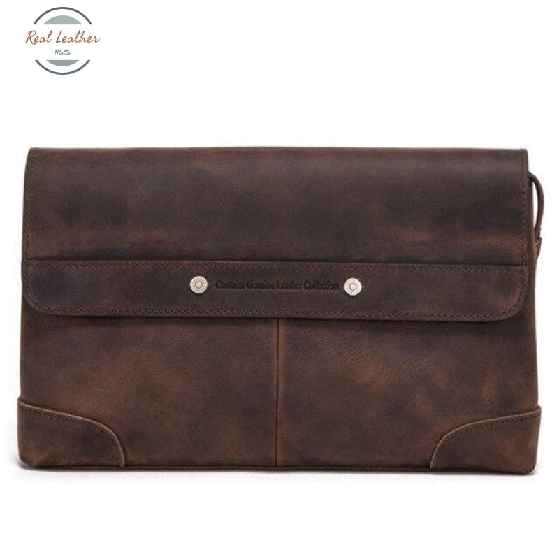 Vintage Business Clutch Coffee / China