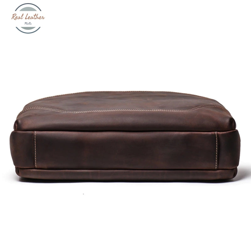 Vintage Canvas Leather Briefcase