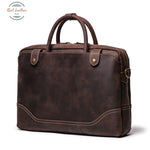 Vintage Canvas Leather Briefcase