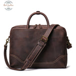 Vintage Canvas Leather Briefcase