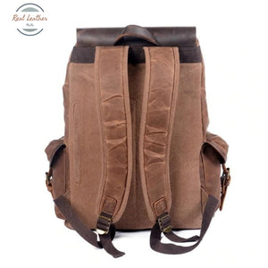 Waterproof Oil Wax Leather Travel Backpack Backpacks