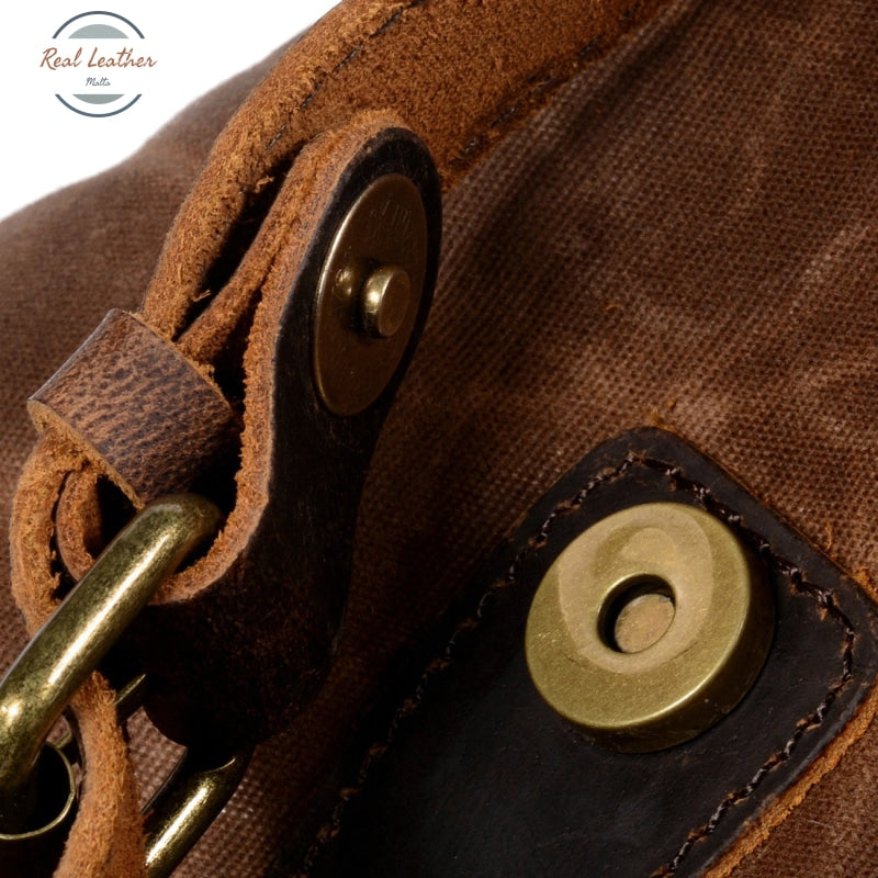 Waterproof Oil Wax Leather Travel Backpack Backpacks