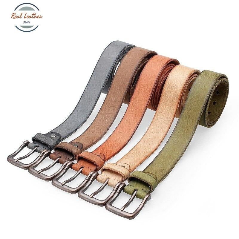Vintage Genuine Leather Buckle Belt Belts