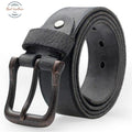 Vintage Genuine Leather Buckle Belt Black / 120Cm Belts