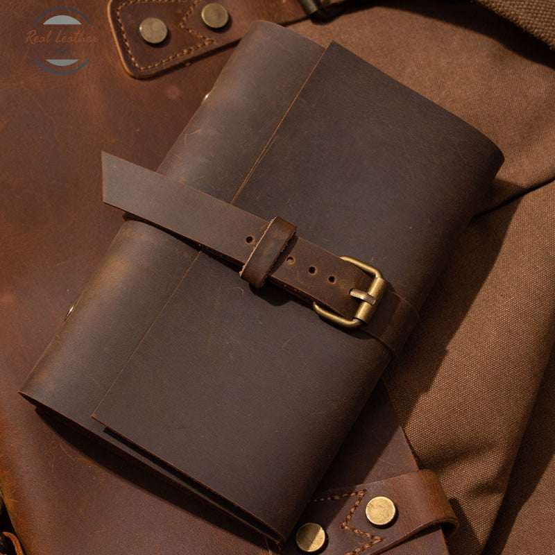 Vintage Leather A6 Travel Diary / Journal