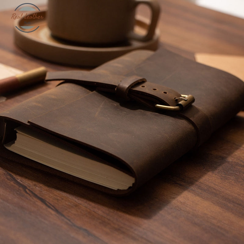 Vintage Leather A6 Travel Diary / Journal