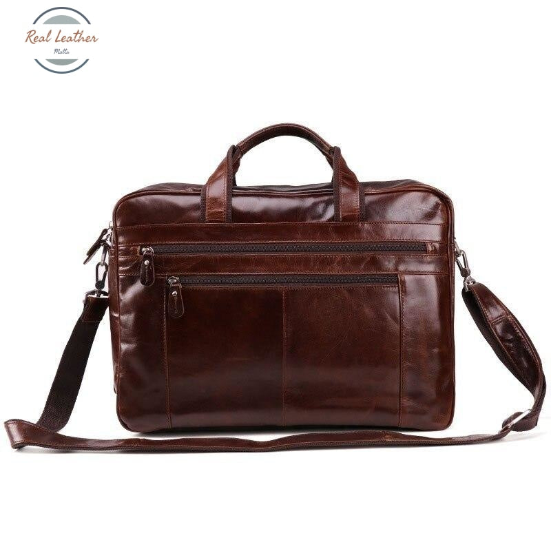 Vintage Genuine Leather Laptop Bag / Cross Body Bags