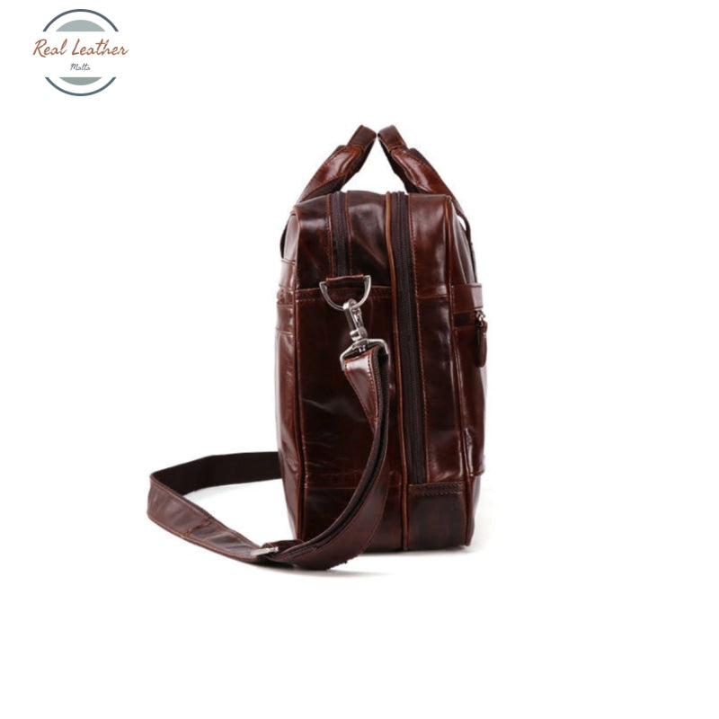 Vintage Leather Briefcase / Messenger Bag Bags