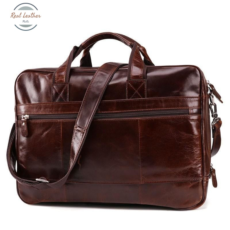 Vintage Genuine Leather Laptop Bag / Cross Body Bags