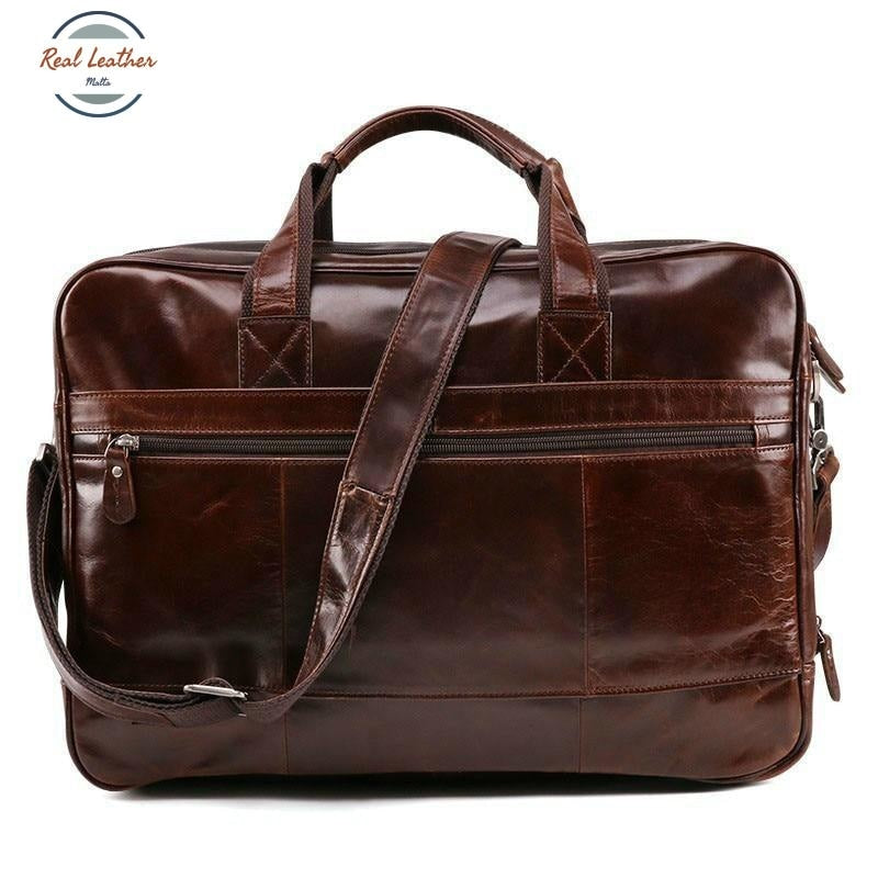Vintage Genuine Leather Laptop Bag / Cross Body Bags
