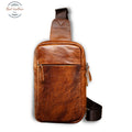 Vintage Leather Casual Messenger Bag Brown Bags