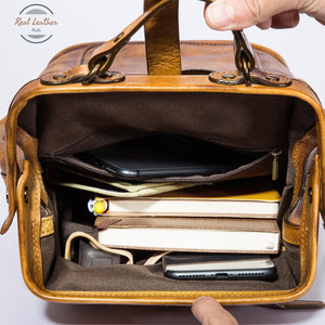 Vintage Leather Large Capacity Backpack Backpacks