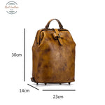 Vintage Leather Large Capacity Backpack Backpacks