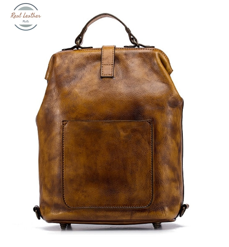 Vintage Leather Large Capacity Backpack Backpacks
