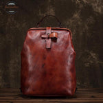 Vintage Leather Large Capacity Backpack Backpacks