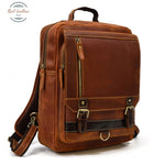 Vintage Leather Large Satchel Backpack Backpacks