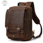 Vintage Leather Large Satchel Backpack