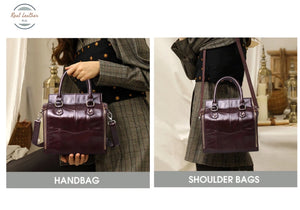 Vintage Leather Multi Pocket Handbag Handbags