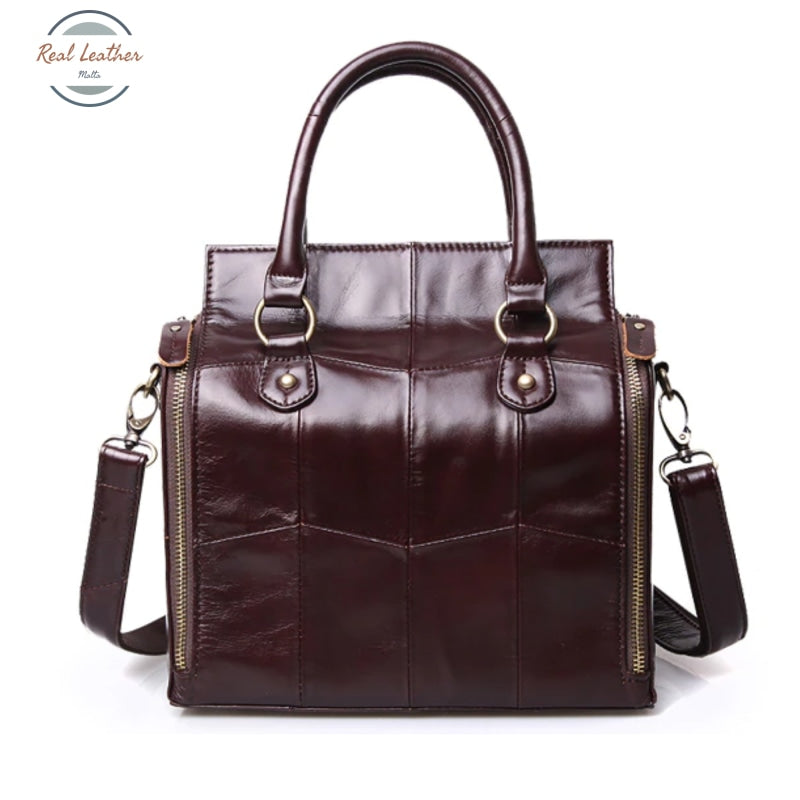 Vintage Leather Multi Pocket Handbag Handbags