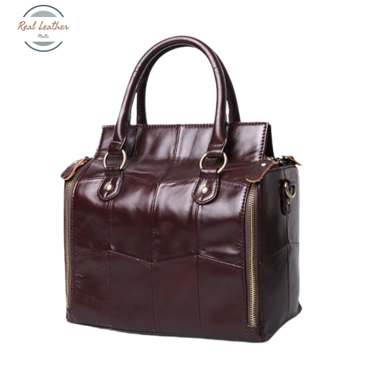 Vintage Leather Multi Pocket Handbag Handbags