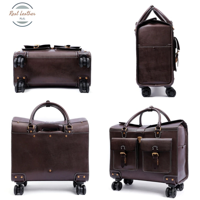 Vintage Leather Travel Luggage & Bags